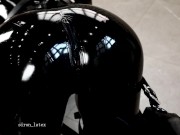 Rubber puppy is connected to a thick leash for a friendly walk ❤ 7/16