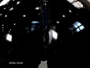 Rubber puppy is connected to a thick leash for a friendly walk ❤ 8/16