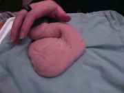 playing with a very soft and limp fake cock [no audio] 13/16