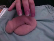 playing with a very soft and limp fake cock [no audio] 14/16