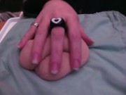 playing with a very soft and limp fake cock [no audio] 16/16