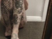 Taking off fishnets 11/16