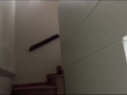 My stepsister caught me wearing only a towel and lost control. What a taboo story!