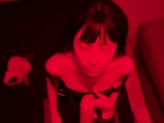 POV: your hot goth gf throats your big dick after a fun date..... 12/16