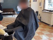 SBORRATA IN GOLA DAL BARBIERE, sono saltata sopra il suo cazzo 5/16