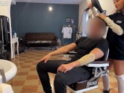 SBORRATA IN GOLA DAL BARBIERE, sono saltata sopra il suo cazzo 8/16