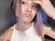 Крошка дрочит перед работой 12/16