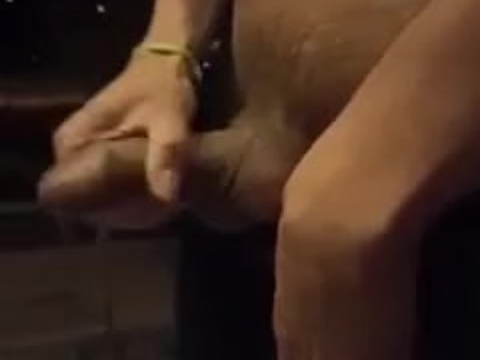 a guy jerks off at the campsite