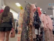I caught a random stranger recording videos up my mini skirt at the mall and got really horny😳 8/16