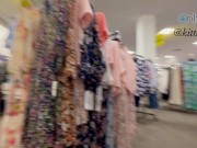 Mall date with a subscriber! He keeps looking up my skirt in every store 8/16