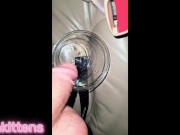 Pissing off a log and piss outside and piss to drink on the drive 11/16