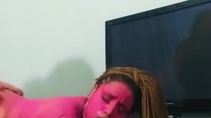 Follando con una Afrorya