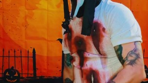 Zombie Ghostface Cosplay Amateur Masturbation Video