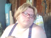 Smoker shows off boobs 9/16