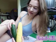Corn Makes me Horny!! But cucumber makes me cum 1/16