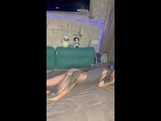 Hot babe is getting ready go to bed 8/16