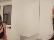 ALICE GETS FUCKING HARD IN THE BATHROOM BEFORE HEADING OUT TO GET FUCKED AT THE CLUB 1/16