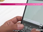 Italian Guy Cheats on Girlfriend with Hot Blonde Milf while Girlfriend is next Door 2/16