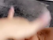 Sexting on Snapchat while listening to my stepmom fucking a stranger! I squirt 3 times at her door! 7/16