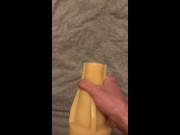 Twink uses fleshlight until he cums 14/16