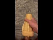 Twink uses fleshlight until he cums 15/16