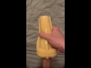 Twink uses fleshlight until he cums 7/16