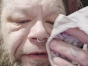 Sniffing piggy's panties 14/16