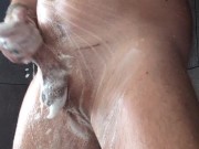 Soapy stud gets freaky in the shower 2/16
