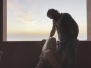 Public Fuck in Spain — I Ride His Cock in Lingerie & Swallow Every Drop 🥵 2/16