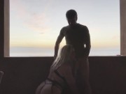 Public Fuck in Spain — I Ride His Cock in Lingerie & Swallow Every Drop 🥵 5/16