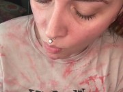 Smoking Brunette Babe - Full Vids On OF 12/16