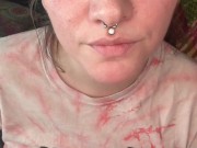 Smoking Brunette Babe - Full Vids On OF 13/16