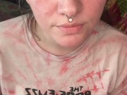 Smoking Brunette Babe - Full Vids On OF 14/16