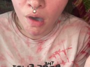 Smoking Brunette Babe - Full Vids On OF 15/16