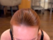 POV: Redhead Shocked by Huge Facial, Swallows 13/16