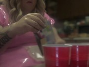 Sissy go outside then do easier egg 8/16