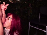 Cuckold wife fucks while husband fishes, she will bring home stranger's cum in her tights 13/16