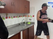 Fucking my hot stepsister in the kitchen! - Screenshot 2 of 16 - Cum In Mouth