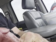 Big balls ready to explode in the car 12/16