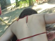 Linda latina follando en playa publica 11/16