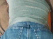 UNSATISFIED WIFE TURNS ME ON WITH HER MINISKIRT TO EMPTY MY BALLS INTO IT 5/16