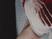 He ties me to the bed and makes me come with pussy-eating sex toys