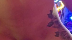 Hot Tattooed Milf OnlyFans Model @nephilaaranea Riding Huge Dildo and Squirting While Fucking