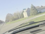 So horny had to pull over and stroke it in the car 1/16