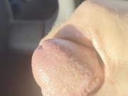 So horny had to pull over and stroke it in the car 5/16