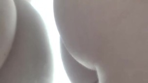 YOUR BIG ASS FITNESS GIRL sticking my ass up to the mirror and squeezing it real close :P