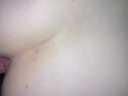 PAWG creamy pussy pounded by big white cock