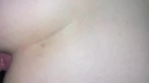 PAWG creamy pussy pounded by big white cock