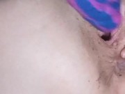 Huge Dildo & A Tiny Pussy! Watch My Pussy Gape With Every Thrust! 11/16
