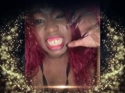 Goddess uses slave as ashtray